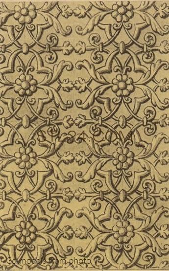 Панели резные (CARVED PANEL_2036 -  | 3D model 3DSMAX / OBJ / STL) 3D модель для ЧПУ станка
